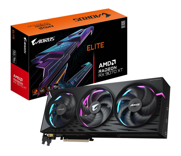 Gigabyte Radeon RX 9070 XT AORUS Elite 16GB GDDR6 - 1321563 - zdjęcie